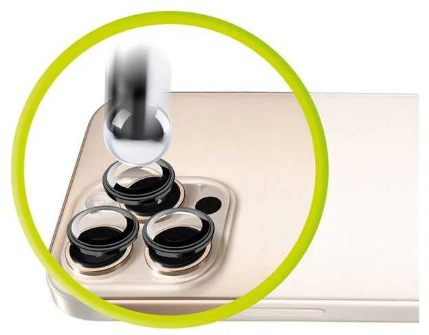 Mobile Origin „Easy Lens“ apsauginiai stikliukai, juodi – „iPhone 14 / 14 Plus“