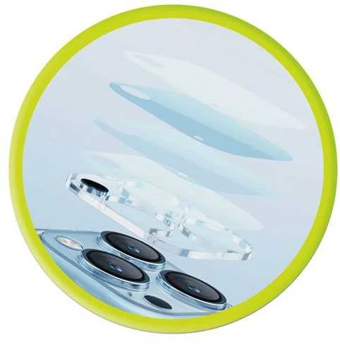 „Mobile Origin Easy Lens“ pilnas dangtelis, skaidrus – iPhone 15 / 15 Plus