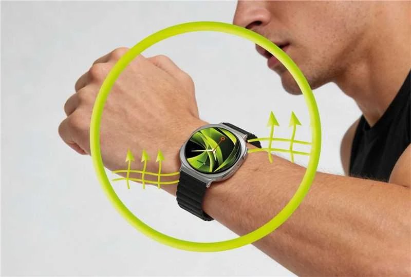 Mobile Origin Easy Strap magnetinis dirželis, skirtas Galaxy Watch 8, juodas