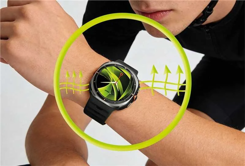 Mobile Origin Easy Strap silikoninis dirželis Galaxy Watch Ultra 47 mm, juodas