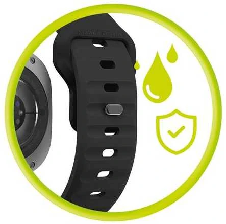 Mobile Origin Easy Strap silikoninis dirželis Galaxy Watch Ultra 47 mm, juodas