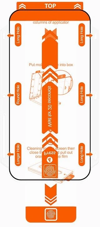 Mobile Origin Ekrano apsauga iPhone 11 Pro / XS / X su patogiu aplikatoriumi 2 vnt. pakuotė