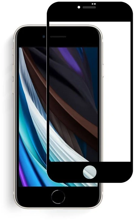 Mobile Origin Ekrano apsauga, skirta iPhone 8 / 7 / SE 2022 / SE 2020, su lengvai naudojamu aplikatoriumi, 2 vnt. pakuotė