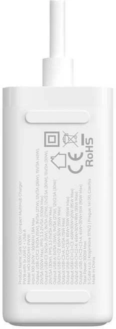 „Mobile Origin GaN“ 100 W kompaktiškas „MultiHub“ įkroviklis PW18 su 3 USB-C + USB-A jungtimis