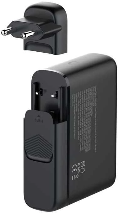 Mobile Origin GaN 140W kelioninis įkroviklis PW12 ES/JK/JAV, 3x USB-C + 3x USB-A
