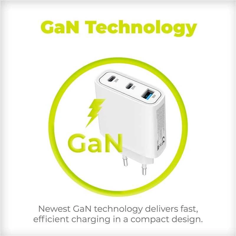 Mobile Origin GaN 40W sieninis įkroviklis MO13, 1 USB-A + 2 USB-C