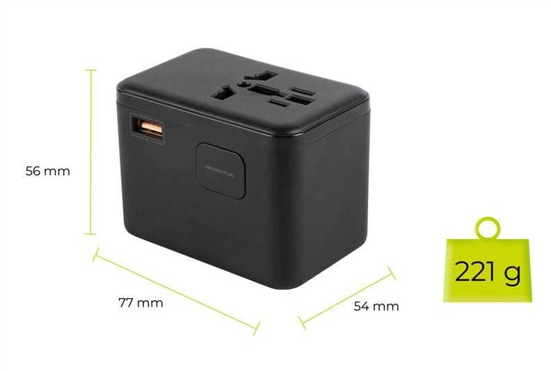 „Mobile Origin GaN 67W“ kelioninis adapteris PW5 EU/UK/US/AUS, 3x USB-C + USB-A