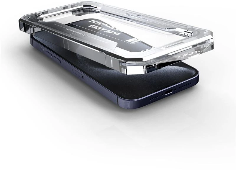 Mobile Origin Geltona ekrano apsauga iPhone 15 Pro Max su lengvu uždėjimu