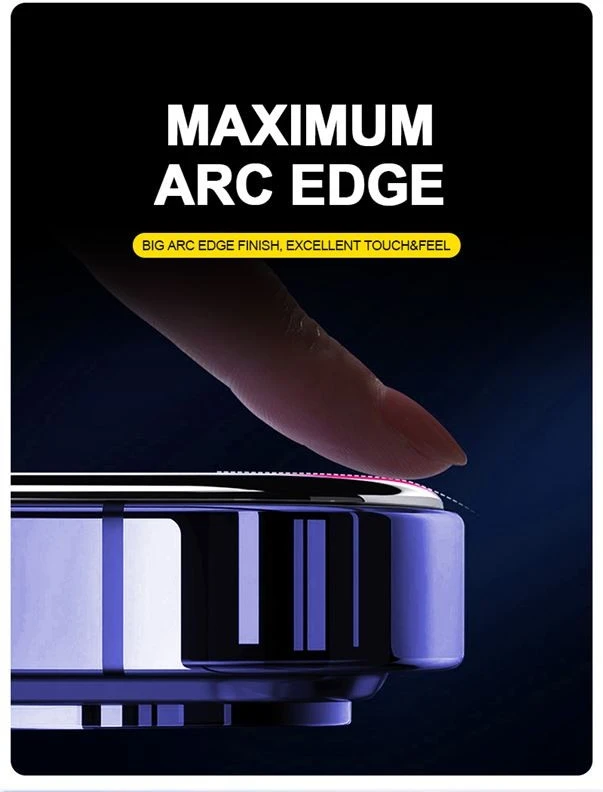 Mobile Origin Geltona ekrano apsauga iPhone 15 Pro Max su lengvu uždėjimu