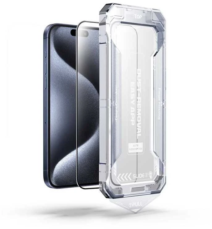 „Mobile Origin Geltona“ ekrano apsauga su paprastu uždėjimu, skirta „iPhone 16 Pro Max“.