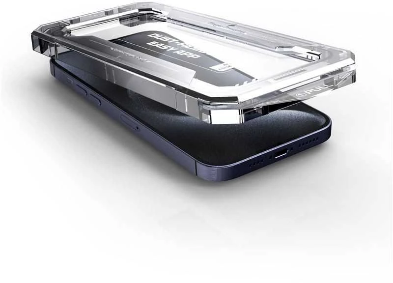 „Mobile Origin Geltona“ ekrano apsauga su paprastu uždėjimu, skirta „iPhone 16 Pro Max“.