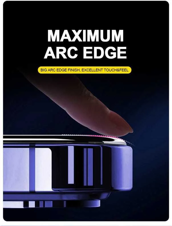 „Mobile Origin Geltona“ ekrano apsauga su paprastu uždėjimu, skirta „iPhone 16 Pro Max“.