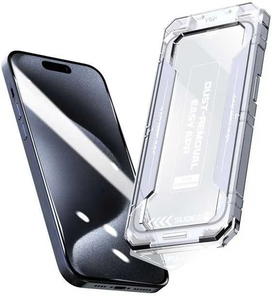 „Mobile Origin Geltona“ ekrano apsauga su paprastu uždėjimu, skirta „iPhone 16 Pro Max“.