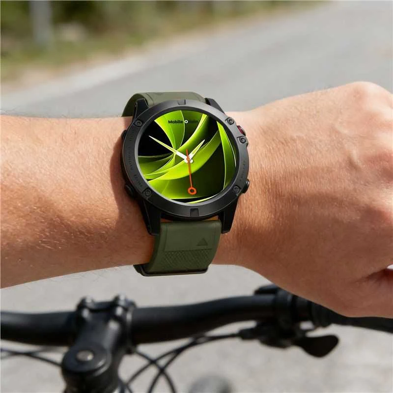Mobile Origin Greito tvirtinimo dirželis Easy Strap, skirtas Garmin ES1, 22 mm, tamsiai žalias