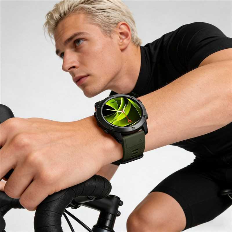 Mobile Origin Greito tvirtinimo dirželis "Quick Fit", skirtas Garmin ES1, 20 mm, tamsiai žalias