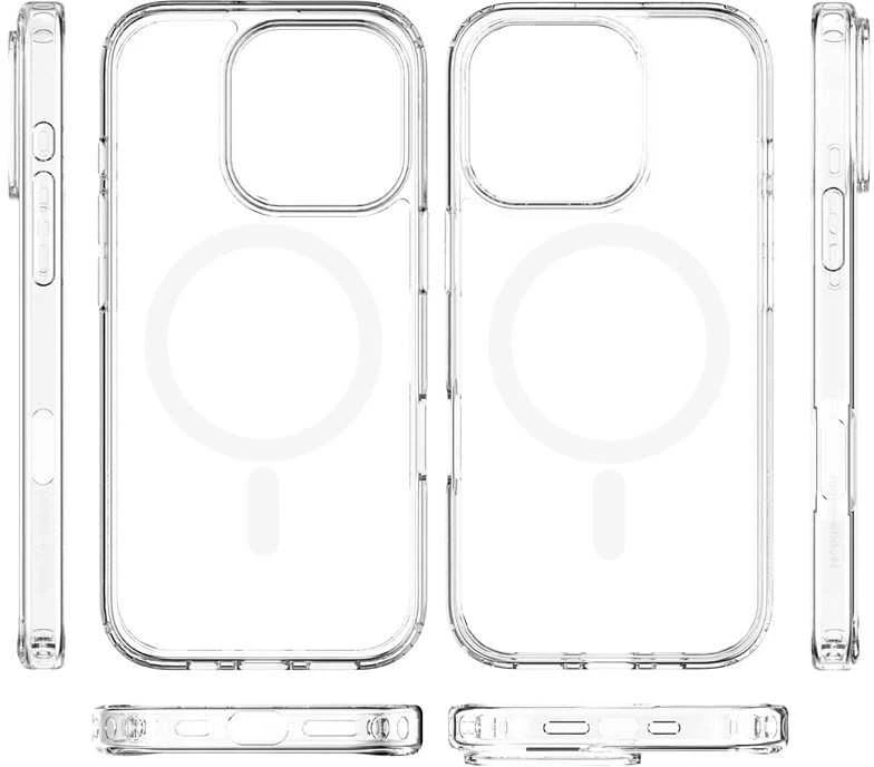 „Mobile Origin“ hibridinis „MagSafe“ dėklas, skaidrus – „iPhone 16 Pro“