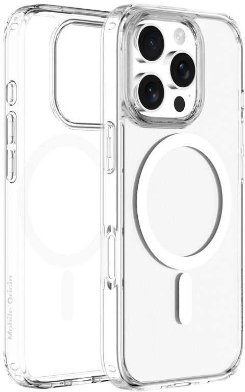 „Mobile Origin“ hibridinis „MagSafe“ dėklas, skaidrus – „iPhone 16 Pro“