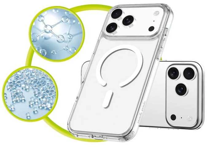 Mobile Origin Exkluzivni Mobile Origin Hibridinis „MagSafe“ dėklas, skaidrus – „iPhone 17 Pro Max“