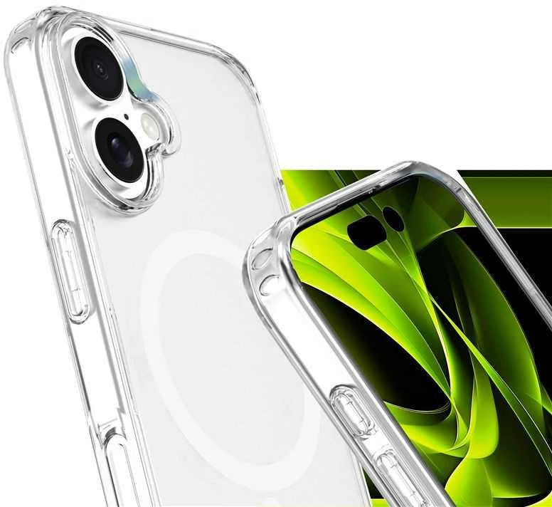 Mobile Origin hibridinis „MagSafe“ dėklas, skaidrus – „iPhone 16“
