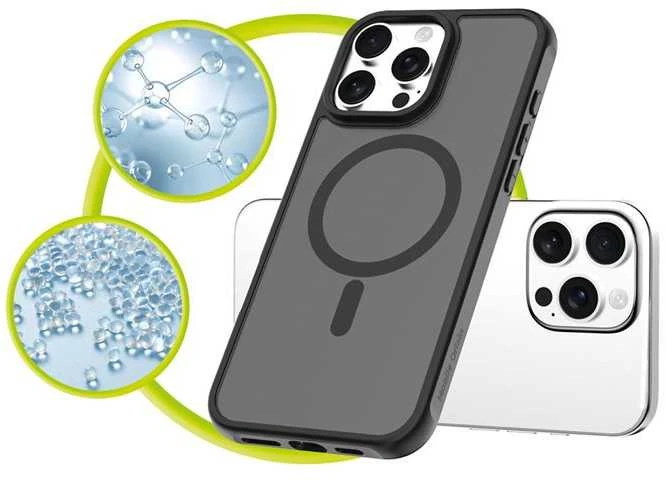Mobile Origin hibridinis „MagSafe“ dėklas, matinis juodas – „iPhone 16 Pro Max“