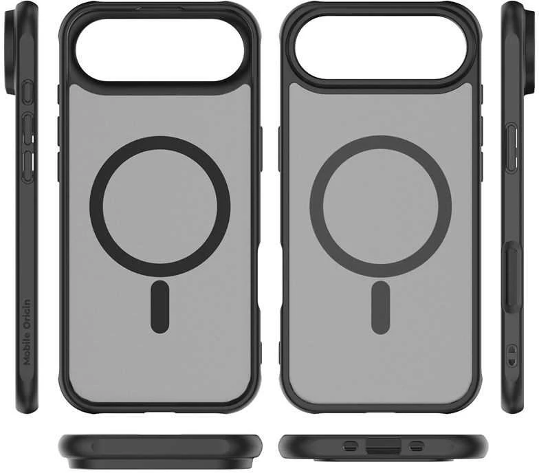 Mobile Origin Hibridinis „MagSafe“ dėklas, matinis juodas – „iPhone Air“