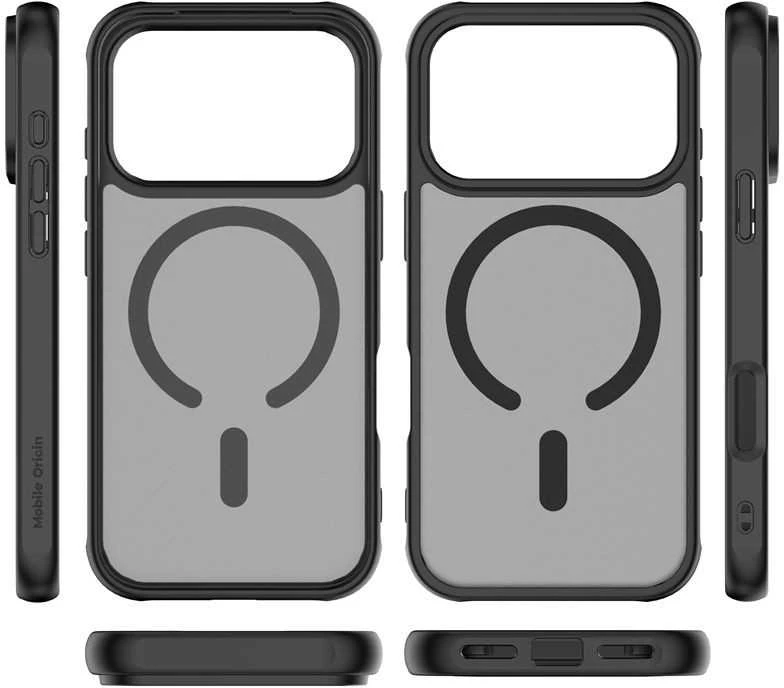 Dėklas Mobile Origin Exkluzivni Mobile Origin Hybrid MagSafe Case, matte juodas - iPhone 17 Pro