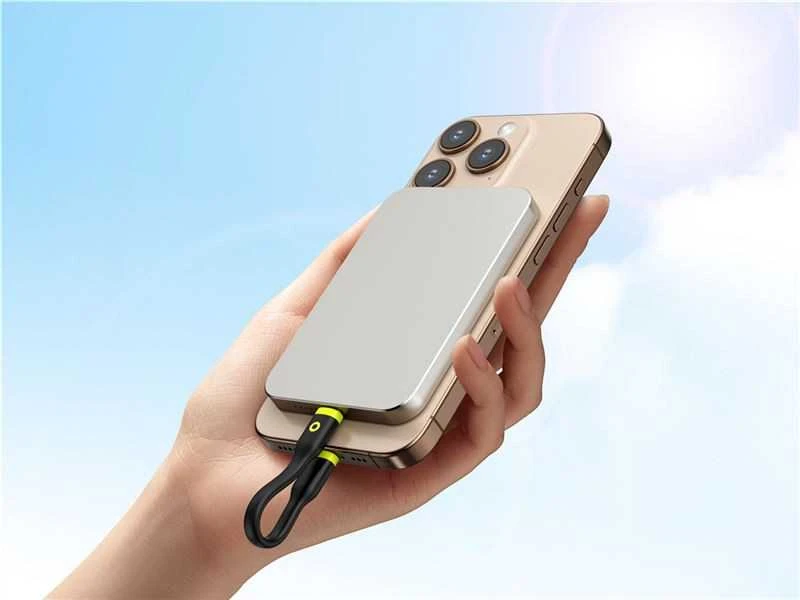 Mobile Origin Kompaktiškas USB-C į USB-C kabelis, juodas