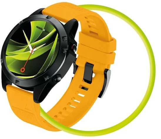 Mobile Origin Lengvai keičiamas Quick Fit dirželis, skirtas Garmin ES1, 22 mm, geltonas