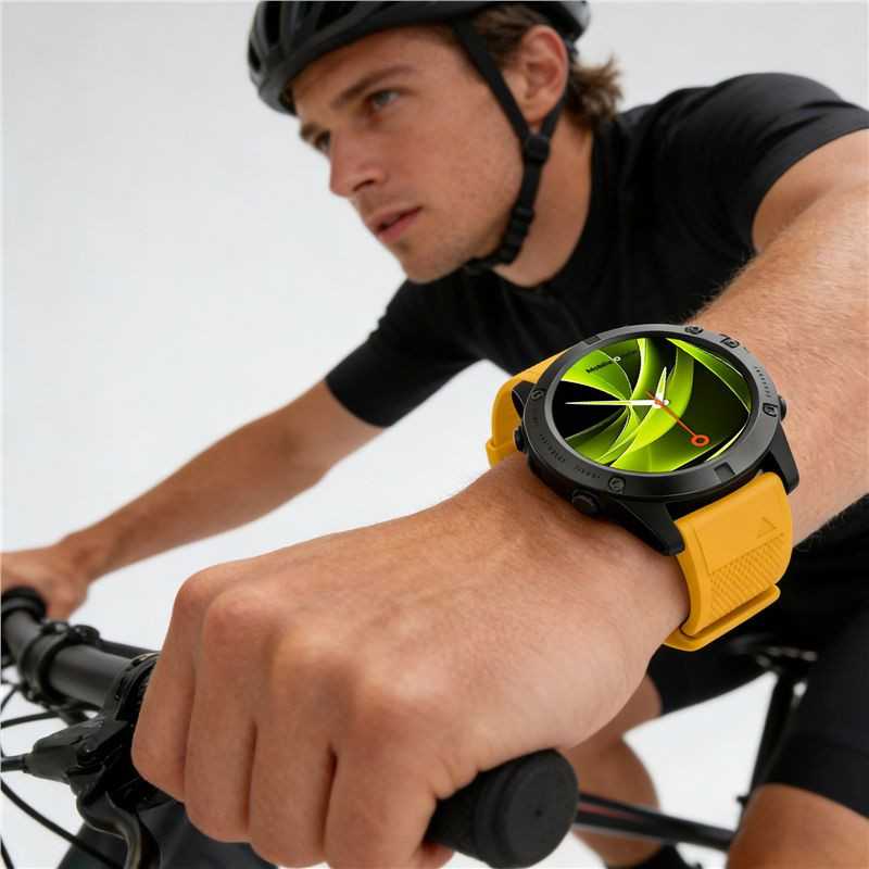 Mobile Origin Lengvai keičiamas Quick Fit dirželis, skirtas Garmin ES1, 20 mm, geltonas
