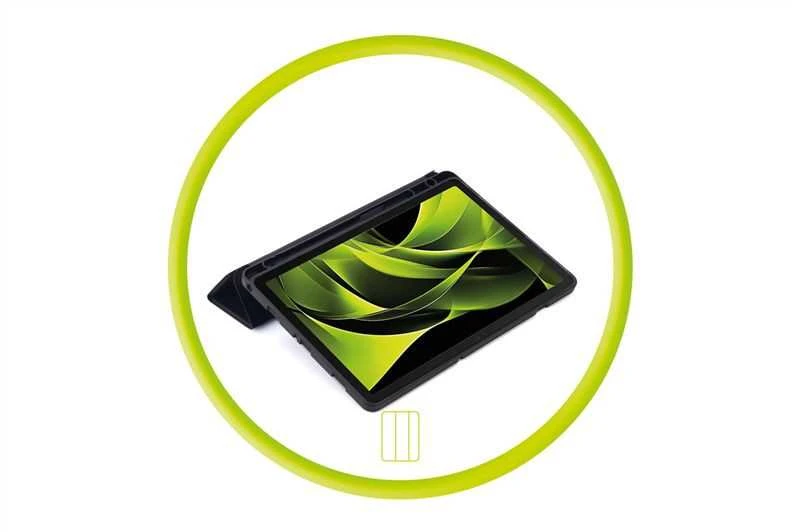 Mobile Origin Lengvai naudojamas visiškai dengiantis planšetės dėklas, juodas - Samsung Galaxy Tab A9+