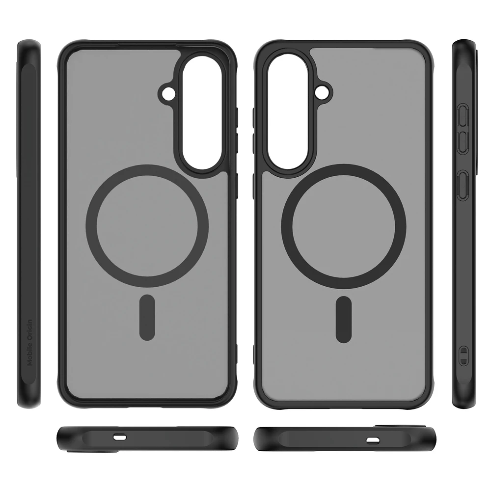 Cases And Covers Alza Mobile Origin Lengvas dėklas, MagSafe, matinė juoda - Samsung Galaxy S25 FE