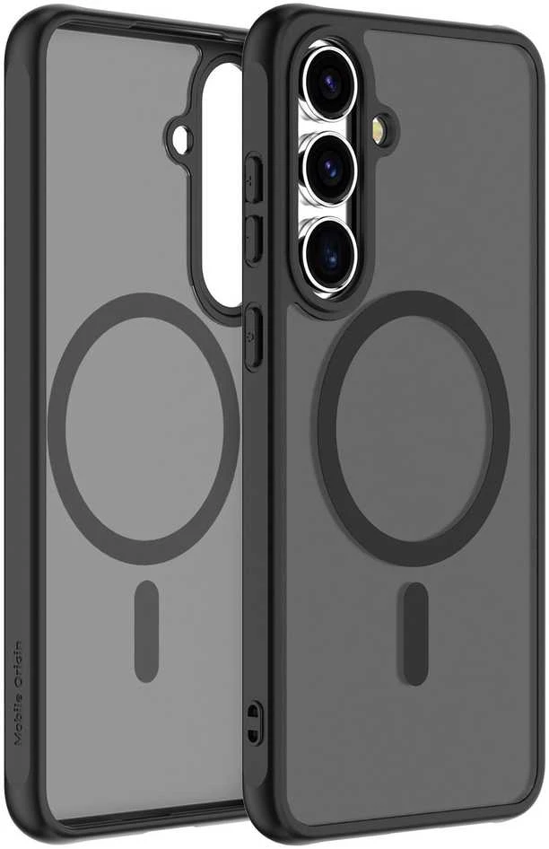 Cases And Covers Alza Mobile Origin Lengvas dėklas, MagSafe, matinė juoda - Samsung Galaxy S25 FE
