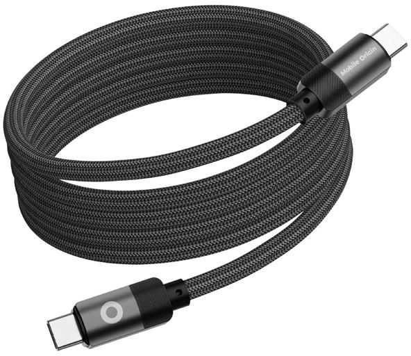 Mobile Origin Magnetinis patentuotas originalus USB-C į USB-C kabelis, 1 m, juodas