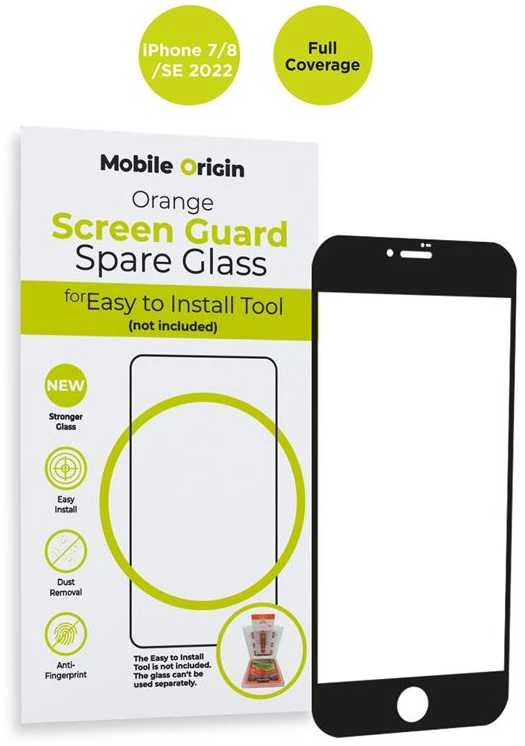 „Mobile Origin“ oranžinis ekrano apsauginis stiklas iPhone 8/7/SE 2022/SE 2020