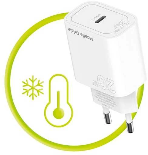 „Mobile Origin PD20W“ sieninis įkroviklis MO11, 1 USB-C