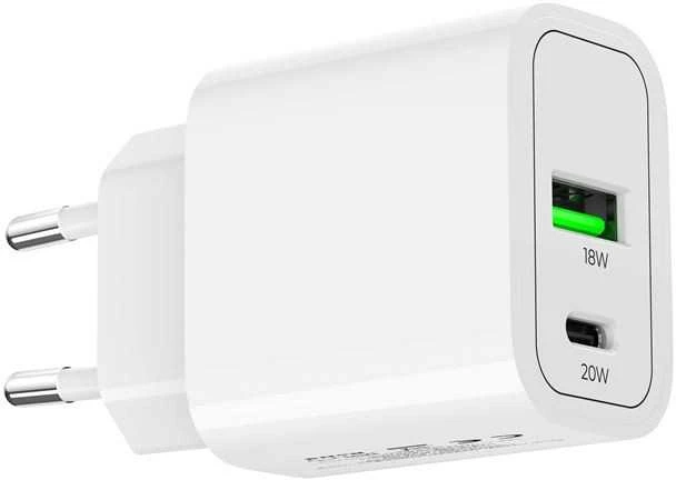 Mobile Origin PD20W sieninis įkroviklis MO12, 1 USB-A + 1 USB-C