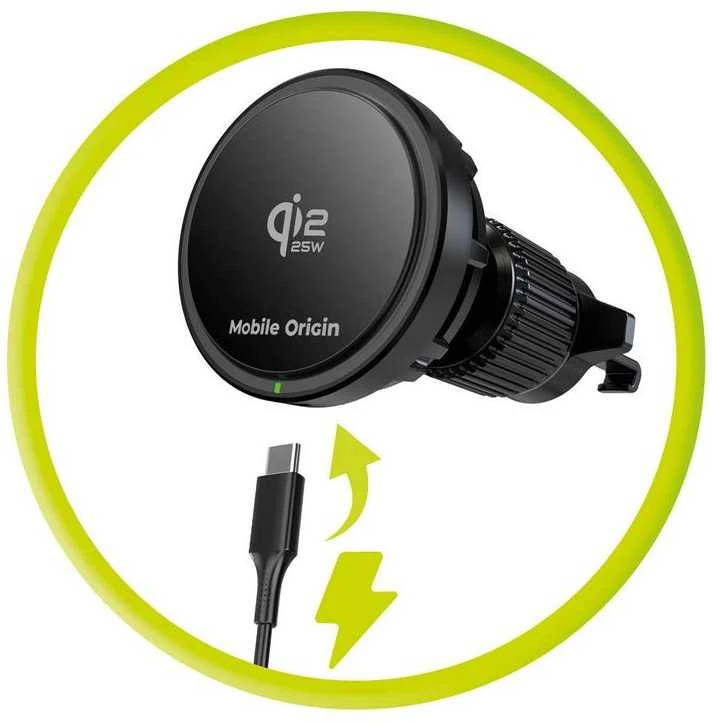 Mobile Origin Qi2 25W belaidis automobilinis įkroviklis CA24
