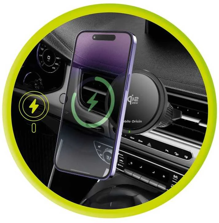 Mobile Origin Qi2 25W belaidis automobilinis įkroviklis CA24