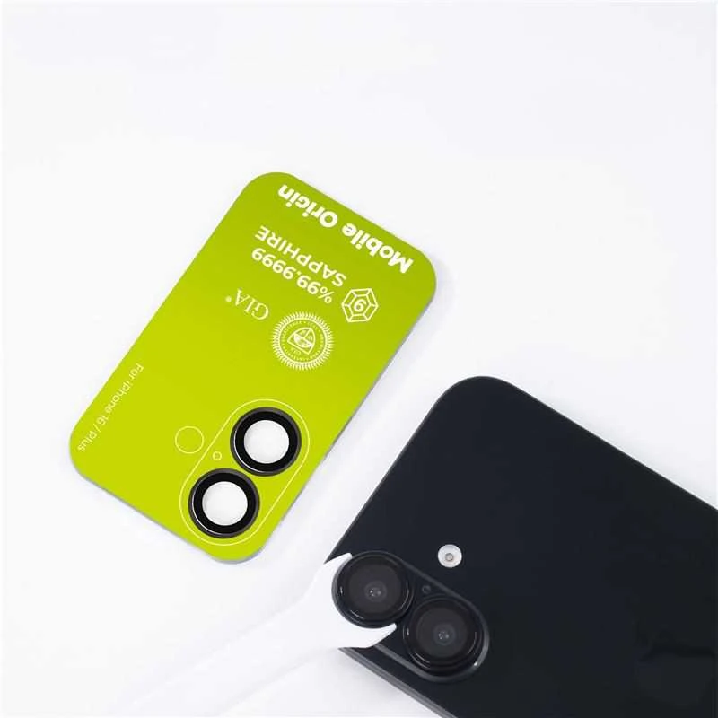 Mobile Origin Sapphire objektyvo apsaugos, juodos - iPhone 16/16 Plus