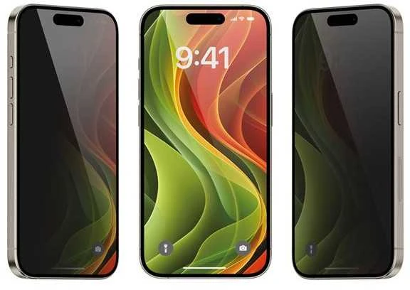 Mobile Origin Ekrano apsaugos Privatumo užtikrinimui su lengvai aplikatoriumi, 2 vnt. pakuotėje – iPhone 17