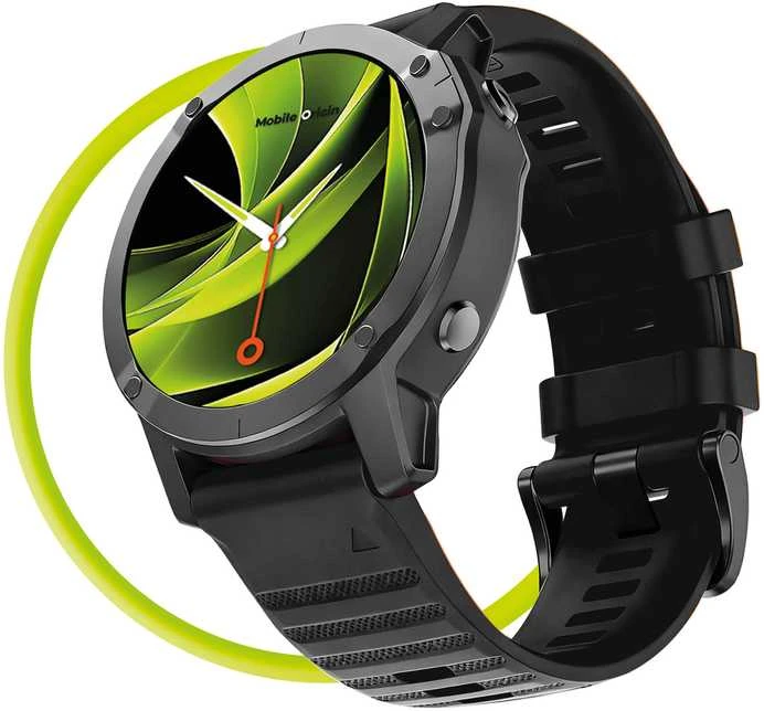 Mobile Origin Silikoninis dirželis Easy Strap, skirtas Garmin ES2, 20mm, juodas