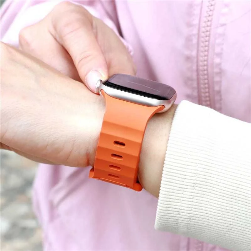 „Mobile Origin Strap III“, oranžinis - Apple Watch 49mm/46mm/45mm/44mm