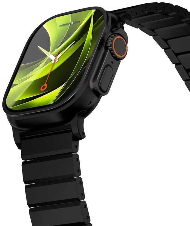 „Mobile Origin“ titano dirželis „Modena“, juodas - „Apple Watch Ultra 49mm“