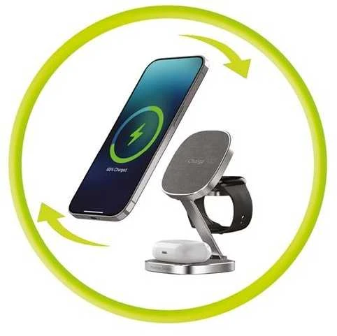 Mobile Origin TravelCharge PRO Sidabrinis