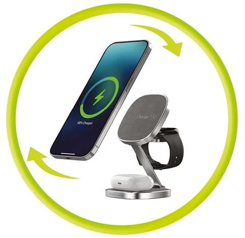 Mobile Origin TravelCharge PRO sidabrinis