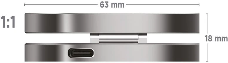 Mobile Origin TravelCharge PRO sidabrinis