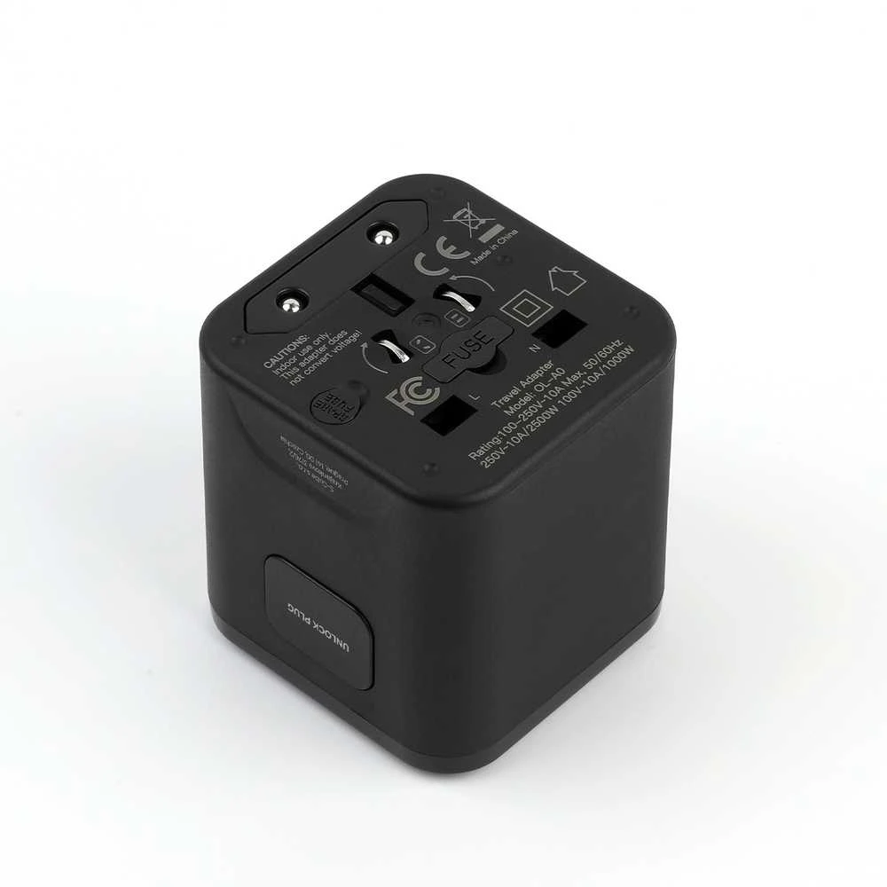 Mobile Origin Universalus kelioninis adapteris PW30 EU/UK/US/AUS juodas