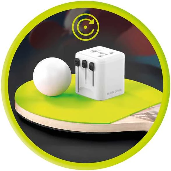 Mobile Origin Universalus kelioninis adapteris PW30 EU/UK/US/AUS, baltas