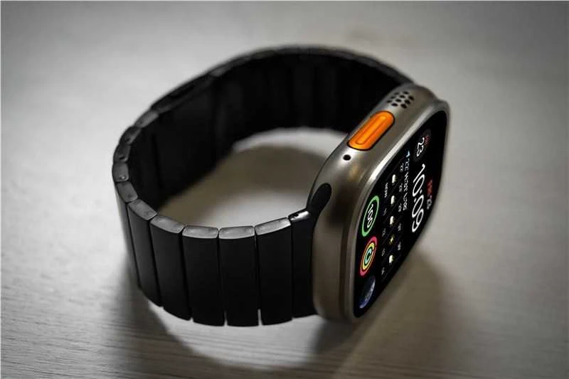„Mobile Origin Watch“ titano dirželis, juodas - „Apple Watch“ 49 mm / 46 mm / 45 mm / 44 mm / 42 mm
