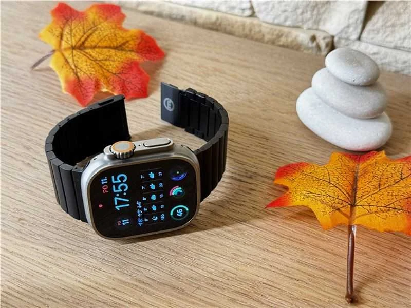 „Mobile Origin Watch“ titano dirželis, juodas - „Apple Watch“ 49 mm / 46 mm / 45 mm / 44 mm / 42 mm